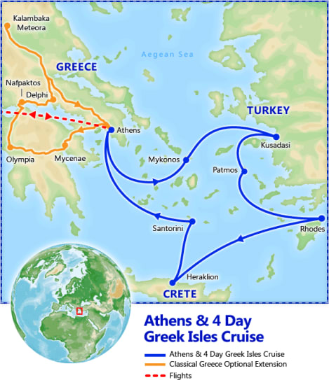 Athens & 4 Day Greek Isles Cruise, 2020 - Vacation Packages by Friendly ...