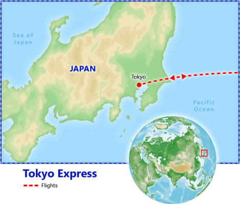 Tokyo Express map