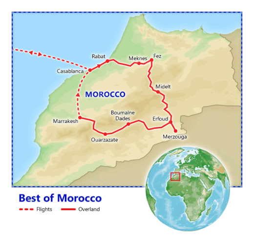 Best of Morocco 2019 map