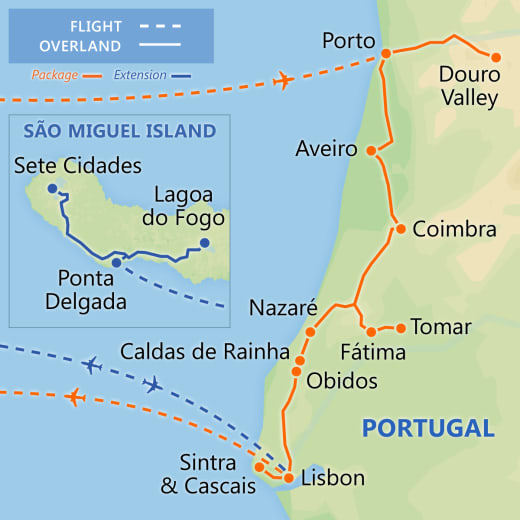 Best of Portugal map