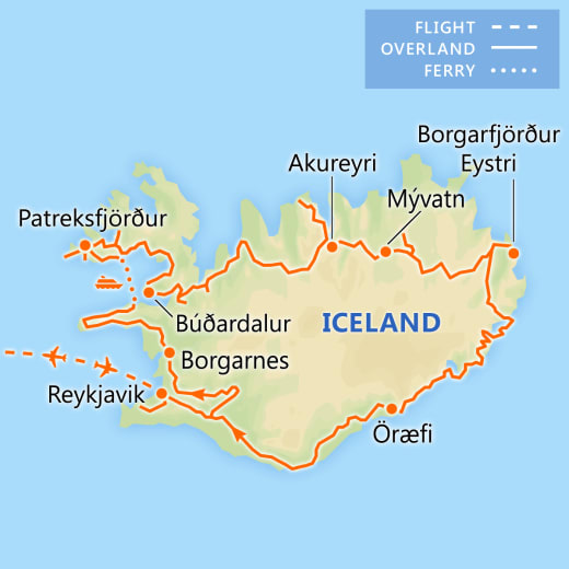 Discover Iceland's Midnight Sun map