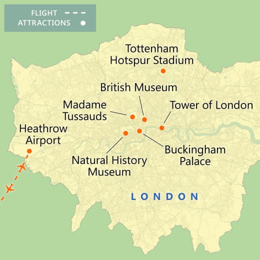 NFL London: Eagles vs. Jaguars map