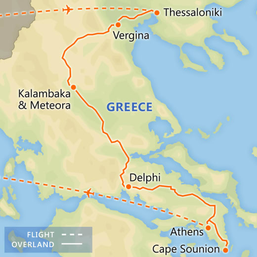 Best of Classical Greece map