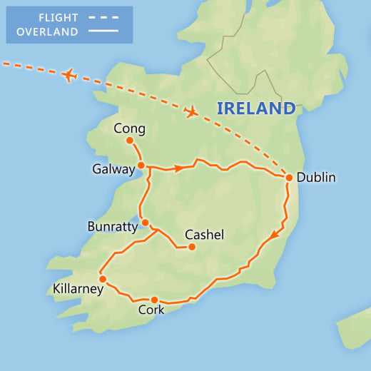 Best of Ireland map