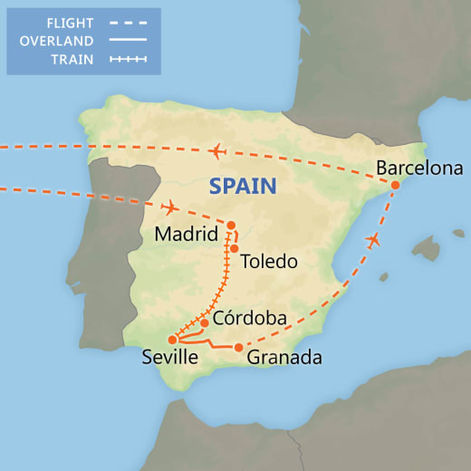 Best of Spain map