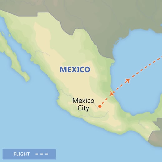 Mexico City Express map