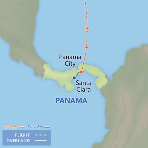 Panama City Express map