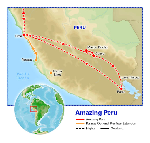 Amazing Peru map