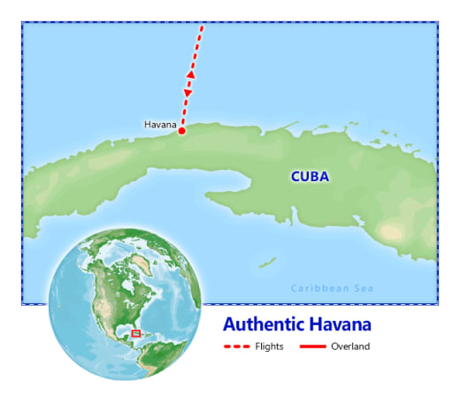 Authentic Havana map
