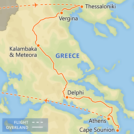 Best of Classical Greece map