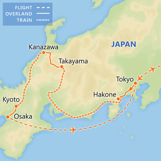 Best of Japan map