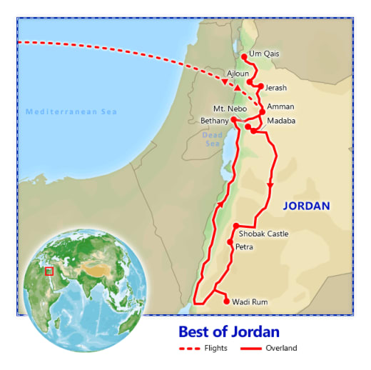 Best of Jordan map