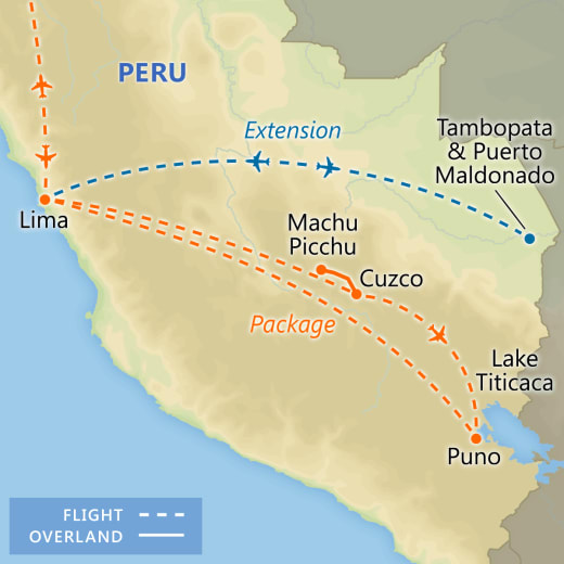 Best of Peru map