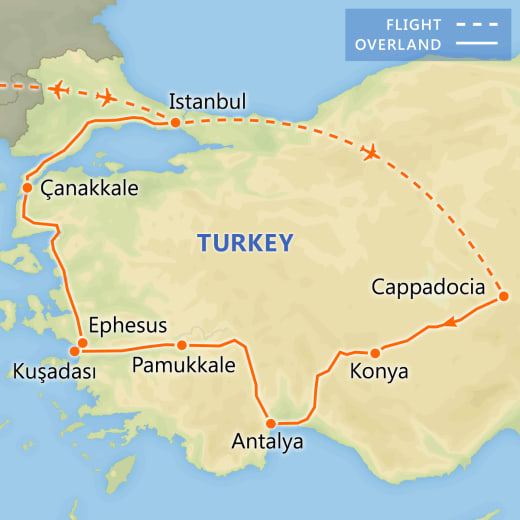 Best of Turkey map