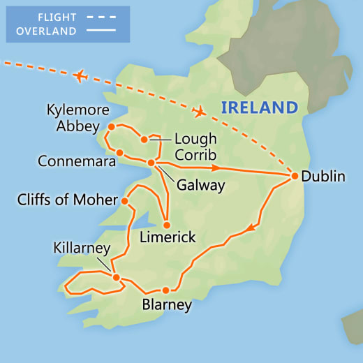 Discover Ireland map