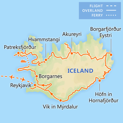 Discover Iceland's Midnight Sun map