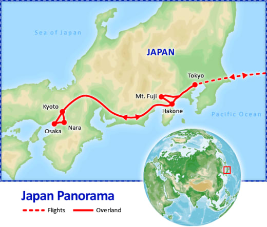 Japan Panorama map
