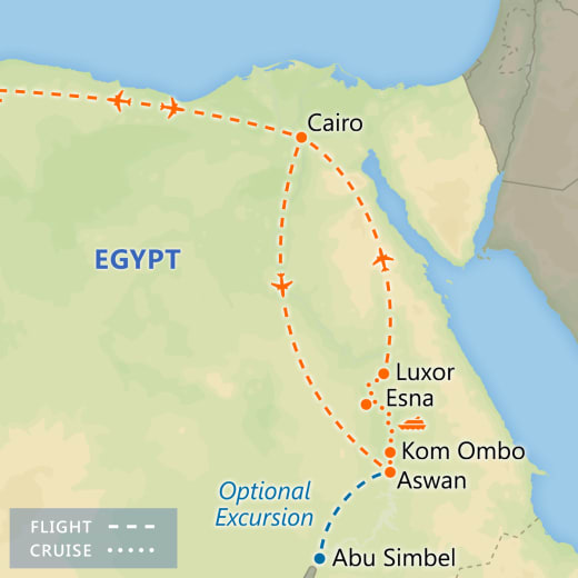 A Taste of Egypt map
