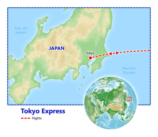 Tokyo Express map