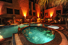 Swimming pool and hot tub