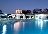Night view of pool
