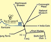 New Delhi area map