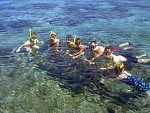 Snorkelling on the reef