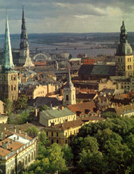 Riga Latvia Aerial view