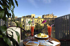 Drinks on the balcony