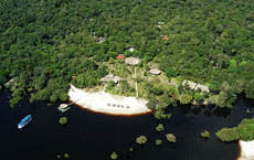 Aerial view of lodge
