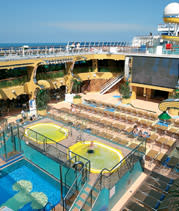 Costa Concordia deck, pool & jacuzzis