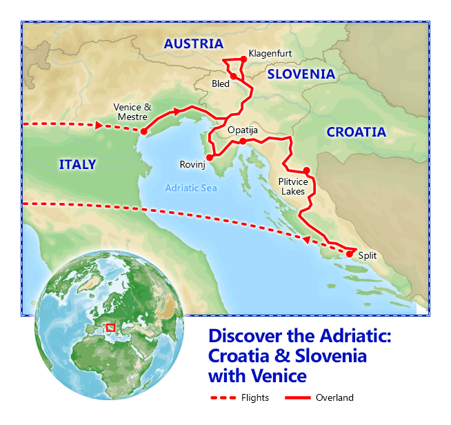 Discover the Adriatic Croatia Slovenia with Venice 2022