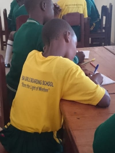 Student in class