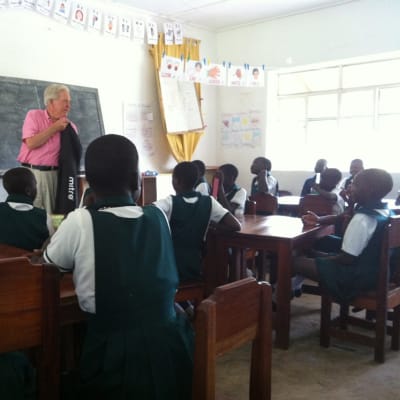 John Benington taking a class at IGBS