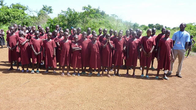 IGBS pupils greeted FIGS vistors