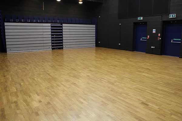 Theatre with chairs put away