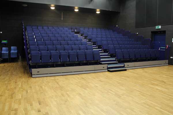 Theatre with chairs put away