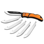 3.5" RAZOR-EDC LITE ORANGE 6 STAINLESS DROP POINT BLADES