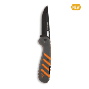 RAZOR HTX 3.5" FOLDER GRAY AND ORANGE BLACK HARDWARE