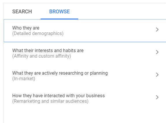 "Employment" Hariç Tutma Google Ads kampanyalarda "Employment" Hariç Tutma