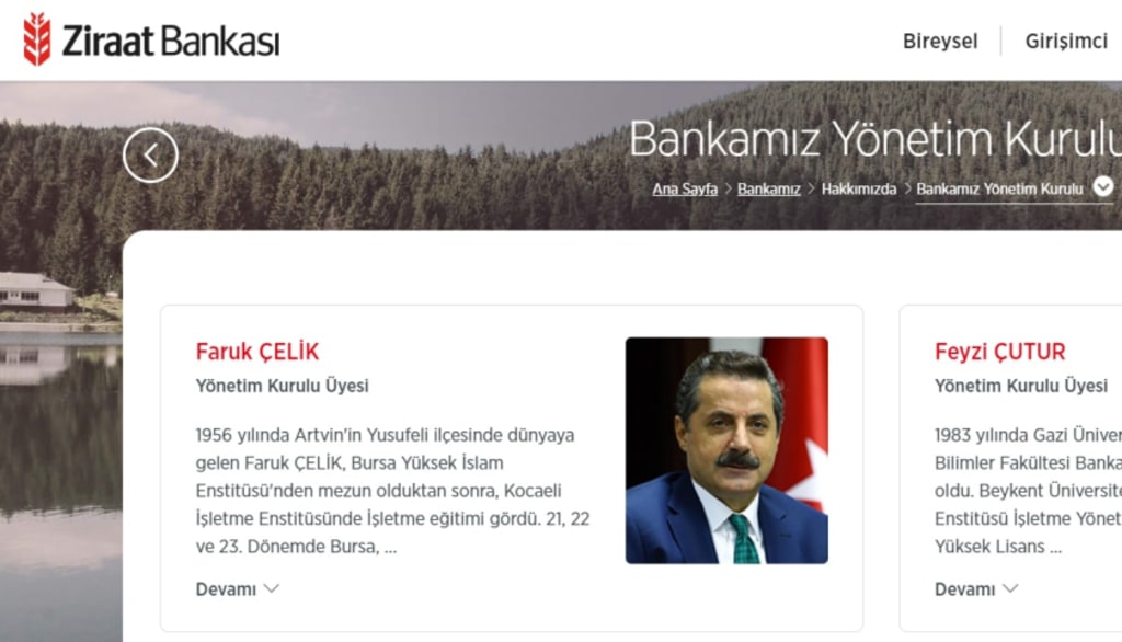 Ziraat Bankası Yönetim Kurulu - Faruk Çelik Ziraat Bankası Yönetim Kurulu - Faruk Çelik