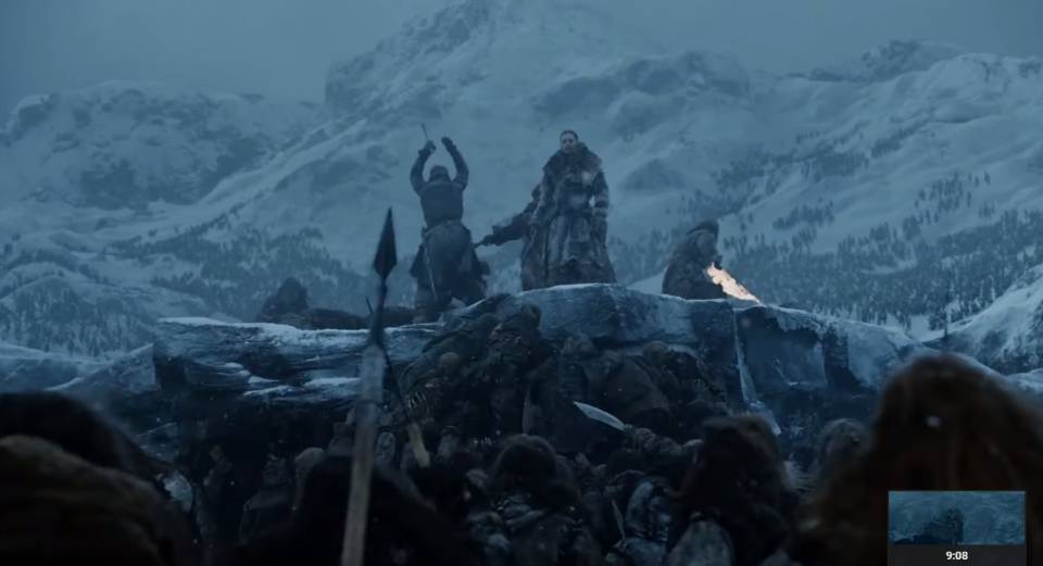 Jon Snow terlihat putus asa.