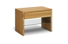 nachttisch nt31 b glas a1w wildeiche dgl