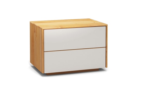 nachttisch nt502 farbglass RAL9010 a1w kernbuche dgl