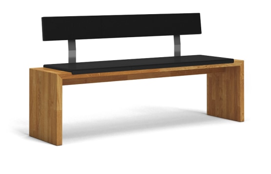 sitzbank massiv sb30 leder lederlehne a1w eiche kgl