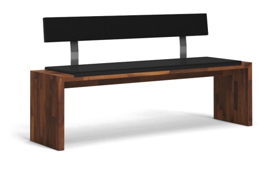 sitzbank massiv sb30 leder lederlehne a1w nussbaum kgl