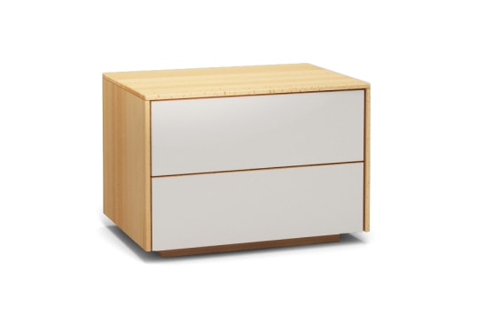 nachttisch nt502 farbglass RAL9010 a1w buche dgl