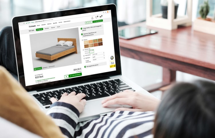 In wenigen Schritten: Bett online bestellen
