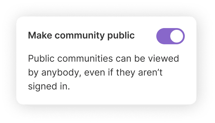 Public communities