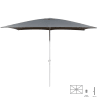 Parasol Thais de Aluminio Gris 300x400 cm
